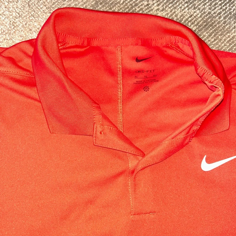 Nike Dri-Fit Red Polo Shirt